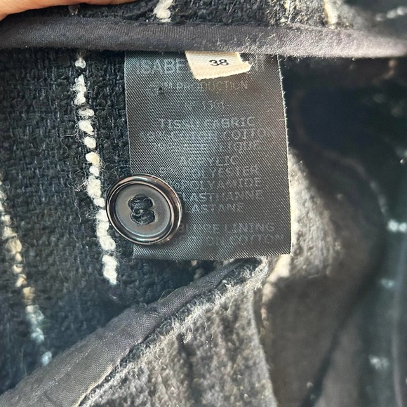 Isabel Marant Black and White Striped Blazer - Picture 10 of 10